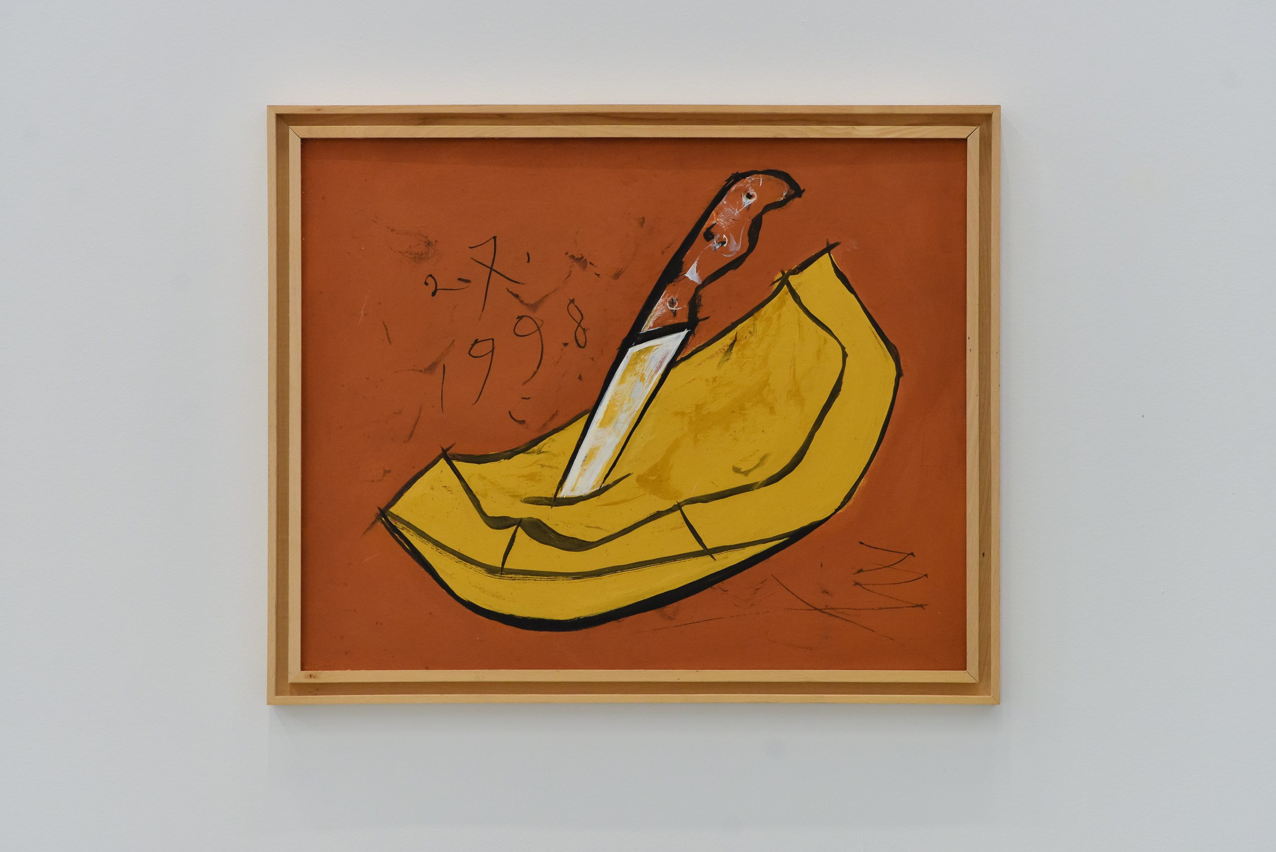 Florin Mitroi, 2. X.1998 (Felia de dovleac), 1988, tempera pe pânză
