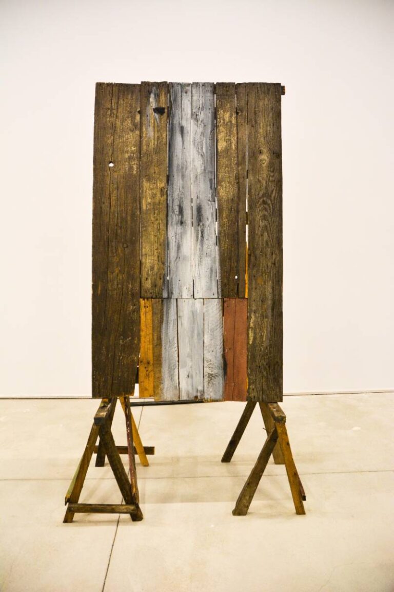 Cloud pillar study n. 2, pigment with emulsion on wood, 2017