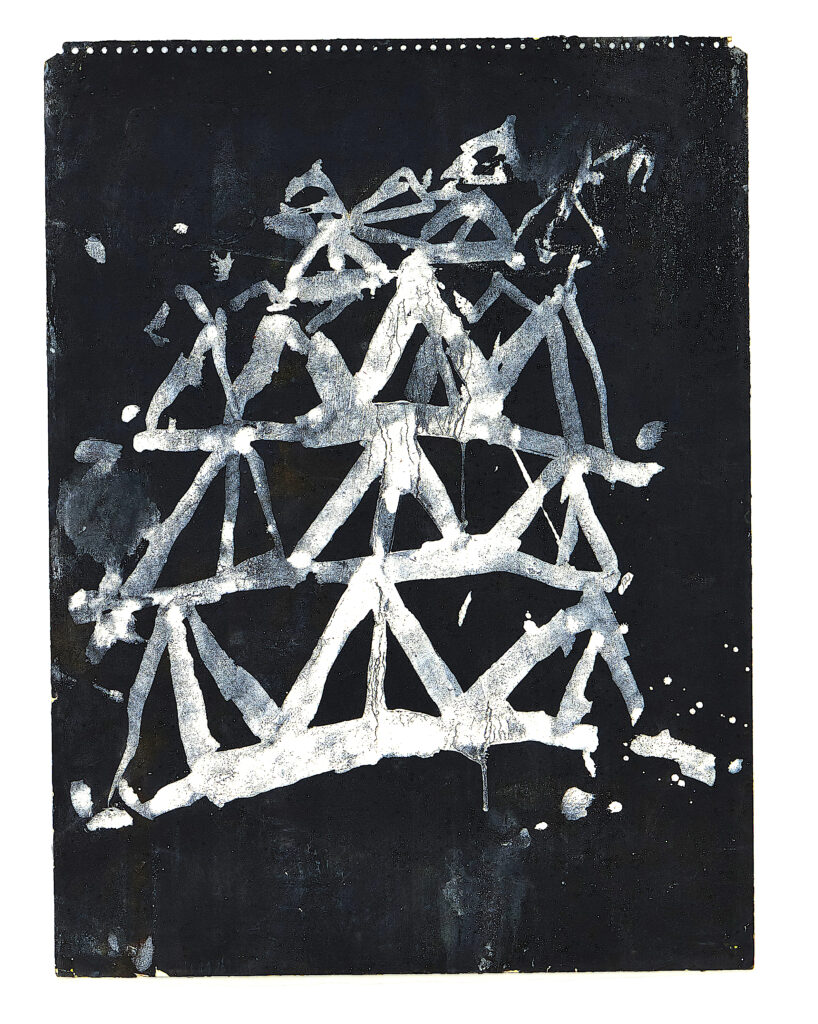 Umatula lesson #3, acrylic on paper, 80 x 60 cm, 1989