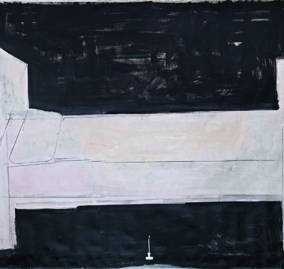 Bed, 2019, oil on canvas, 215 x 262 cm