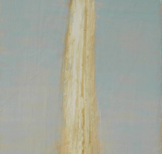 Bone shape 2( For the love of painting series), 16,5X32cm, pigment with egg emulsion on plywood